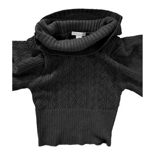 Vintage Suzie Black Cowl Neck Sweater